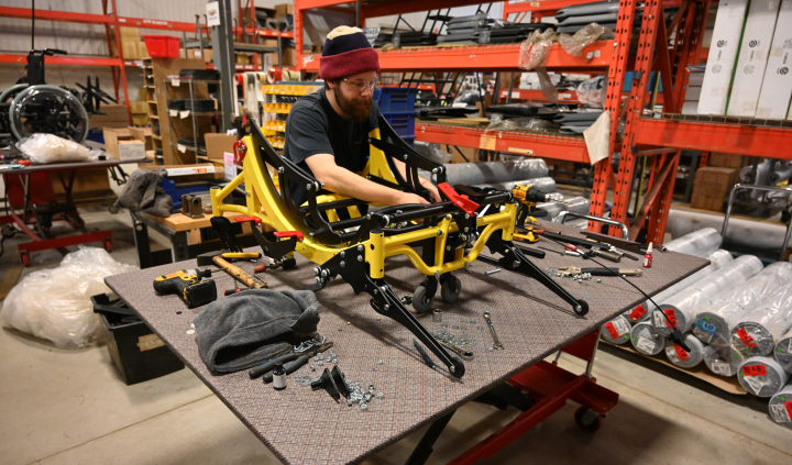 Employee Assembling Broda Chair