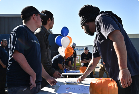 Employees Participating At Safety Fair